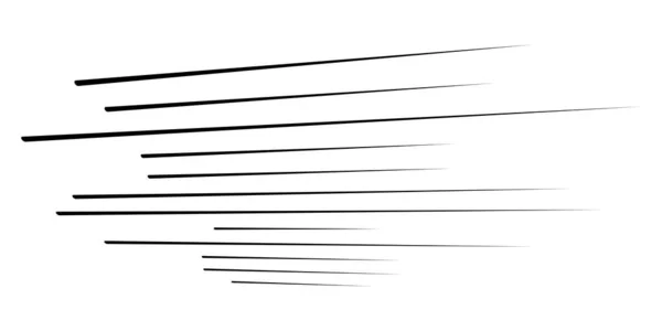 Straight Parallel Dynamic Irregular Lines Stripes Element Action Burst Speed — Stock Vector