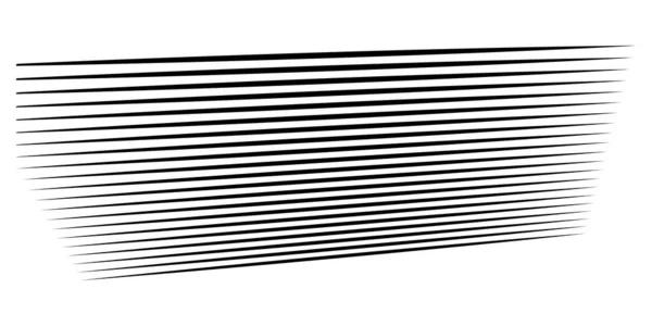 Gerade Parallel Dynamische Unregelmäßige Linien Streifenelement Action Burst Speed Comic — Stockvektor