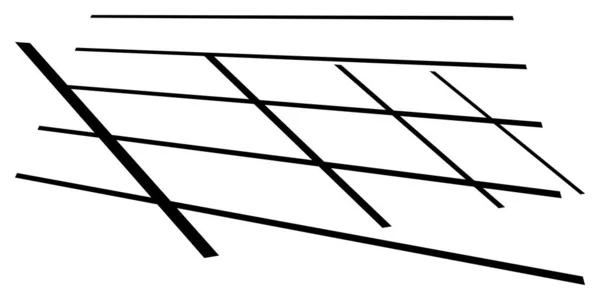 Grade Espacial Malha Grade Treliça Forma Geométrica Abstrata Elemento Linhas — Vetor de Stock