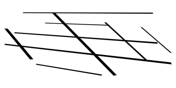 Grade Espacial Malha Grade Treliça Forma Geométrica Abstrata Elemento Linhas — Vetor de Stock