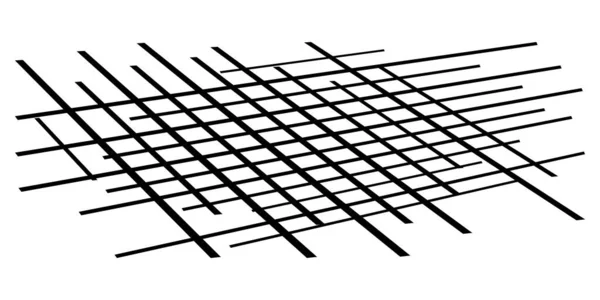 Rejilla Espacial Malla Rejilla Celosía Forma Geométrica Abstracta Elemento Líneas — Vector de stock