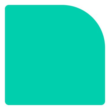 Boş düğme, pankart şekli, öge