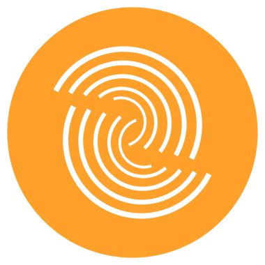 Yoğunlaşma, odaklanma ve hizalama kavramları için çapraz saç gibi soyut geometrik simge