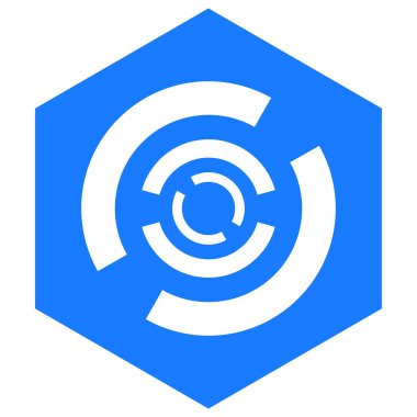 Yoğunlaşma, odaklanma ve hizalama kavramları için çapraz saç gibi soyut geometrik simge