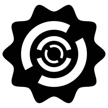 Yoğunlaşma, odaklanma ve hizalama kavramları için çapraz saç gibi soyut geometrik simge