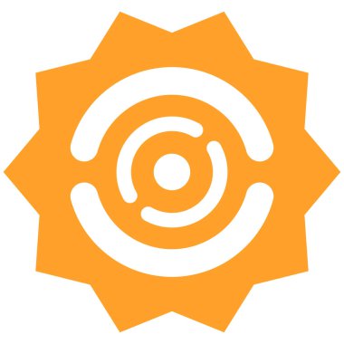 Yoğunlaşma, odaklanma ve hizalama kavramları için çapraz saç gibi soyut geometrik simge