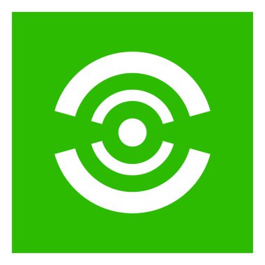 Yoğunlaşma, odaklanma ve hizalama kavramları için çapraz saç gibi soyut geometrik simge