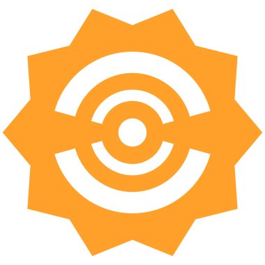 Yoğunlaşma, odaklanma ve hizalama kavramları için çapraz saç gibi soyut geometrik simge