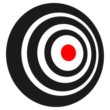 Yoğunlaşma, odaklanma ve hizalama kavramları için çapraz saç gibi soyut geometrik simge