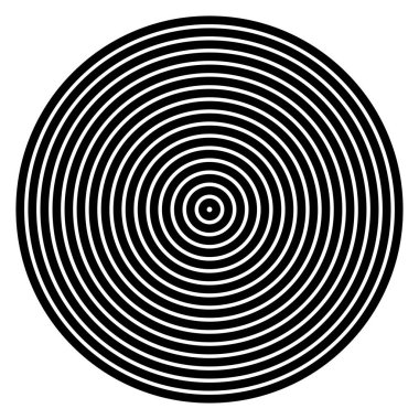 Eşmerkezli daireler. Radyasyon, dairesel daireler, çizgiler