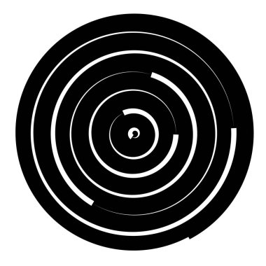 Eşmerkezli daireler. Radyasyon, dairesel daireler, çizgiler