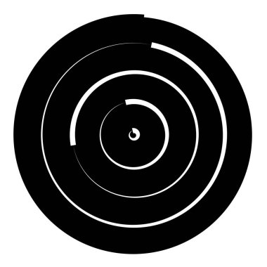 Eşmerkezli daireler. Radyasyon, dairesel daireler, çizgiler