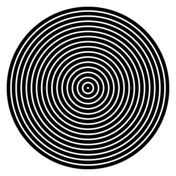 同心圆 径向圆 — 图库矢量图片