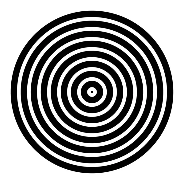 Ομοκεντρικοί Κύκλοι Ακτινοβολείς Ακτινωτοί Κύκλοι Γραμμές — Διανυσματικό Αρχείο