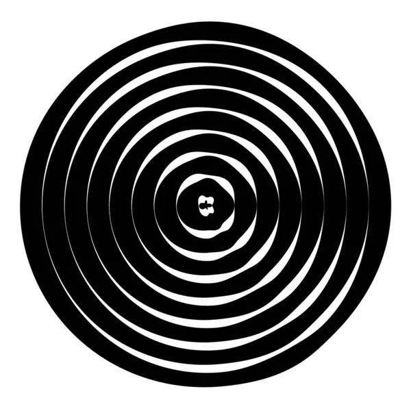 Ομοκεντρικοί Κύκλοι Ακτινοβολείς Ακτινωτοί Κύκλοι Γραμμές — Διανυσματικό Αρχείο