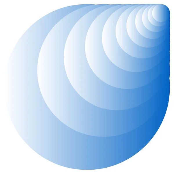 抽象的同心圆 螺旋形 涡旋设计元件 — 图库矢量图片