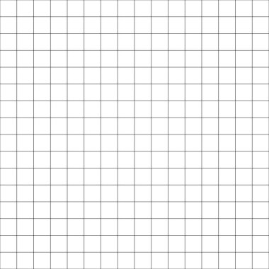 Siyah ve beyaz ızgara, ağ. Tekrarlanabilir grafikler, grafik kağıt deseni, doku ve arkaplan - stok vektör illüstrasyonu, klip- sanat grafikleri