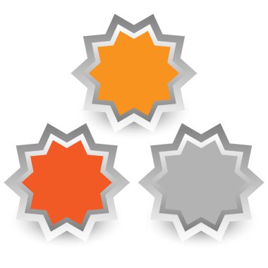 Altın, gümüş, bronz madalya, rozet, düğme - hisse vektör illüstrasyonu, klip sanatları grafikleri