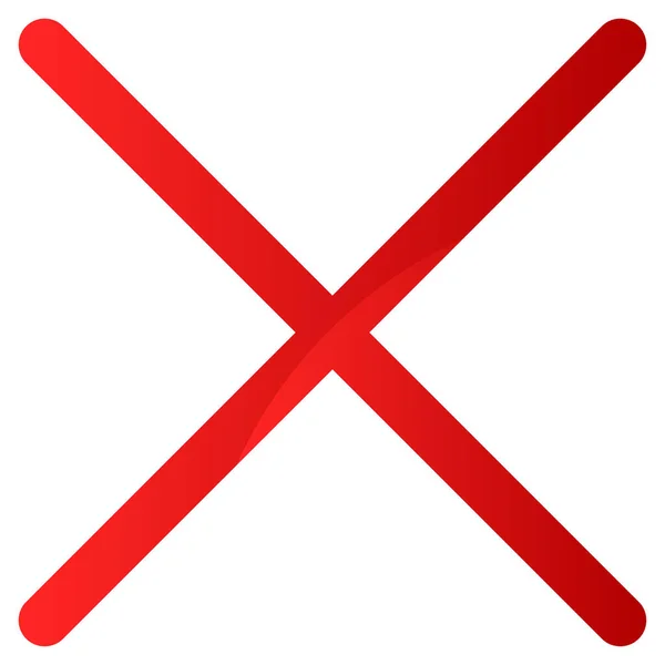 Червоний Обмеження Заборона Бар Значок Помилки Векторні Ілюстрації Кліп Арт — стоковий вектор