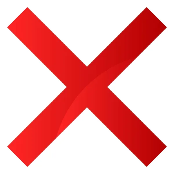 Rotes Als Einschränkung Verbot Barriere Fehler Icon Stock Vektor Illustration — Stockvektor