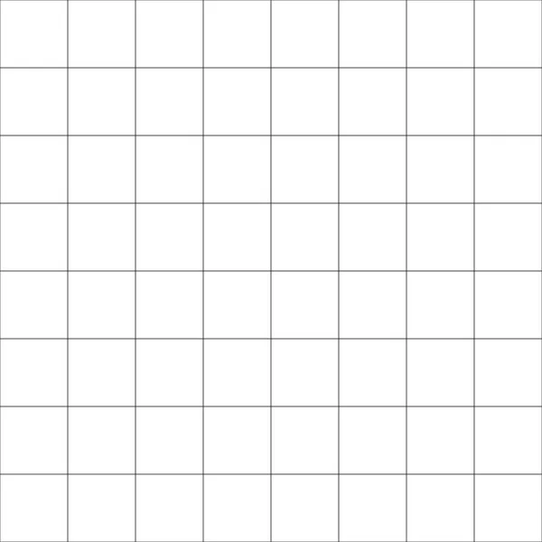 Black White Grid Mesh Seamlessly Repeatable Plotting Graph Paper Pattern — Stock Vector