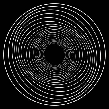 Eşmerkezli daireler soyut görsel tasarım ögesi