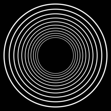 Eşmerkezli daireler soyut görsel tasarım ögesi