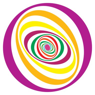 Eşmerkezli daireler soyut görsel tasarım ögesi