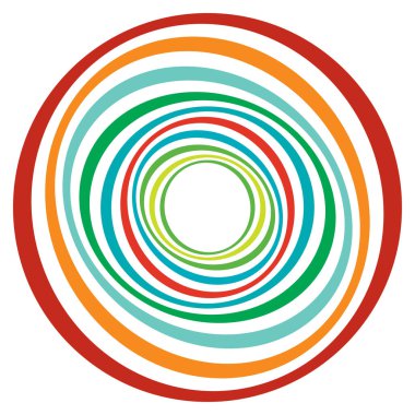 Eşmerkezli daireler soyut görsel tasarım ögesi