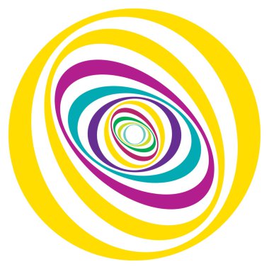 Eşmerkezli daireler soyut görsel tasarım ögesi