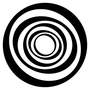 Eşmerkezli daireler soyut görsel tasarım ögesi