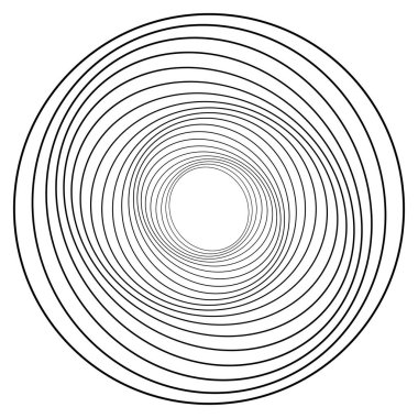 Eşmerkezli daireler soyut görsel tasarım ögesi