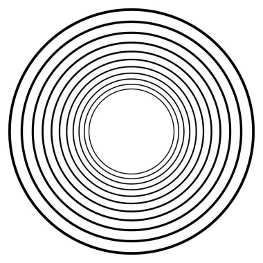 Eşmerkezli daireler soyut görsel tasarım ögesi