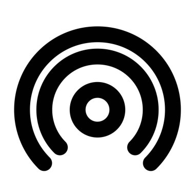 Kablosuz / Kablosuz bağlantı, Wifi sinyal sembolü, telekom, telekomünikasyon temaları için simge - stok vektör illüstrasyonu, klip- sanat grafikleri