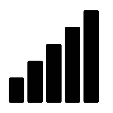 Kablosuz / Kablosuz bağlantı, Wifi sinyal sembolü, telekom, telekomünikasyon temaları için simge - stok vektör illüstrasyonu, klip- sanat grafikleri
