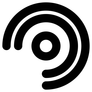 Kablosuz / Kablosuz bağlantı, Wifi sinyal sembolü, telekom, telekomünikasyon temaları için simge - stok vektör illüstrasyonu, klip- sanat grafikleri