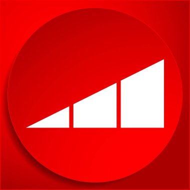 LEvel, ilerleme göstergesi simgesi. Metre, ölçü, ölçü sembolü - stok vektör illüstrasyonu, klip sanatları grafikleri