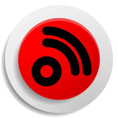 Kablosuz / Kablosuz bağlantı, Wifi sinyal sembolü, telekom, telekomünikasyon temaları için simge - stok vektör illüstrasyonu, klip- sanat grafikleri