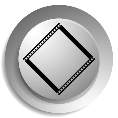 Fotoğraf / film şeridi silueti. Fotoğrafçılık, sinematografi temaları - stok vektör illüstrasyonu, klip- sanat grafikleri