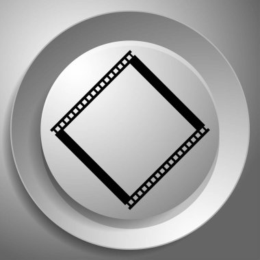 Fotoğraf / film şeridi silueti. Fotoğrafçılık, sinematografi temaları - stok vektör illüstrasyonu, klip- sanat grafikleri