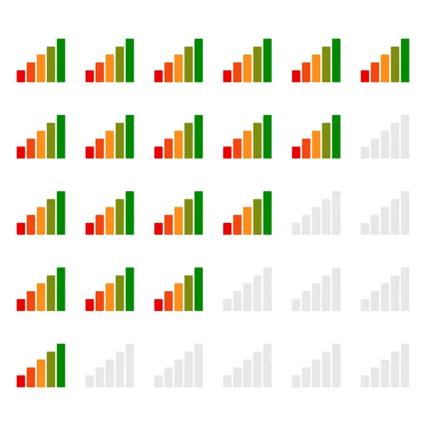 Level Icona Dell Indicatore Progresso Misuratore Calibro Simbolo Del Parametro — Vettoriale Stock