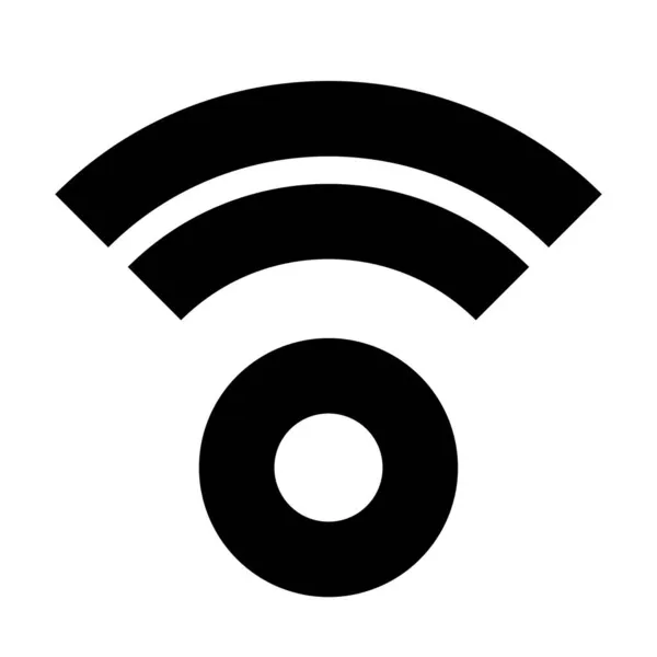 Kablosuz Kablosuz Bağlantı Wifi Sinyal Sembolü Telekom Telekomünikasyon Temaları Için — Stok Vektör