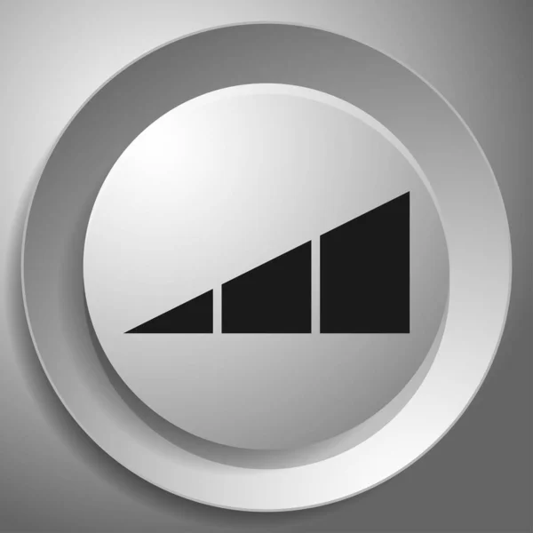 Level Icona Dell Indicatore Progresso Misuratore Calibro Simbolo Del Parametro — Vettoriale Stock