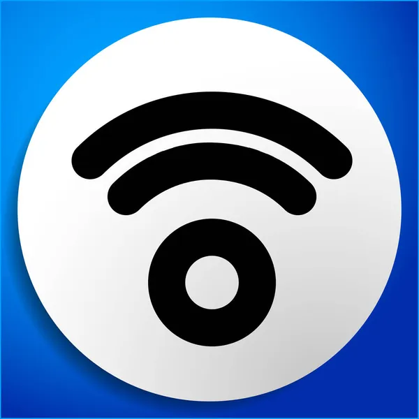 Conexión Inalámbrica Inalámbrica Símbolo Señal Wifi Icono Para Telecomunicaciones Temas — Archivo Imágenes Vectoriales
