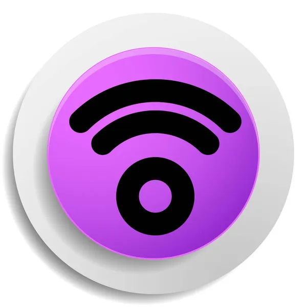 Connexion Sans Fil Sans Fil Symbole Signal Wifi Icône Pour — Image vectorielle