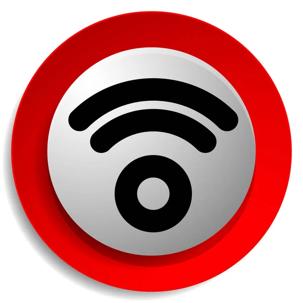 Connexion Sans Fil Sans Fil Symbole Signal Wifi Icône Pour — Image vectorielle