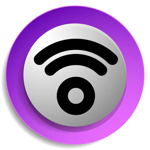 Connexion Sans Fil Sans Fil Symbole Signal Wifi Icône Pour — Image vectorielle