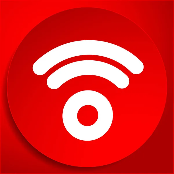 Sladdlös Trådlös Anslutning Wifi Signalsymbol Ikon För Telekom Telekommunikation Teman — Stock vektor