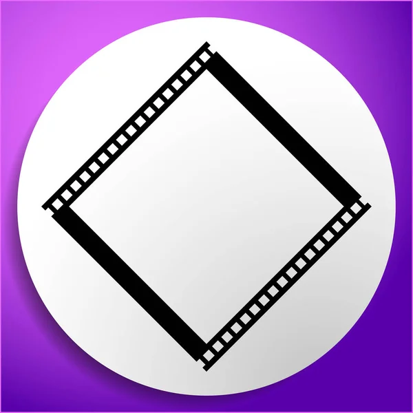 Fénykép Film Szalag Sziluett Illusztráció Fotózáshoz Operatőri Témákhoz Stock Vektor — Stock Vector