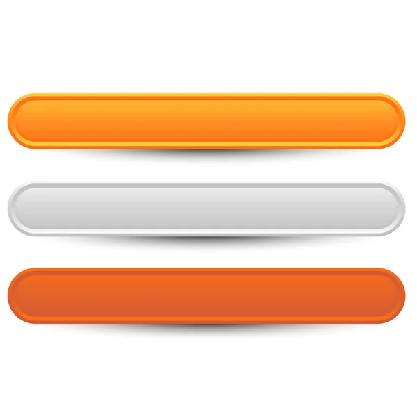 空白のプラーク プラケット バナー ボタン形状 株式ベクトル図 クリップアートグラフィック — ストックベクタ